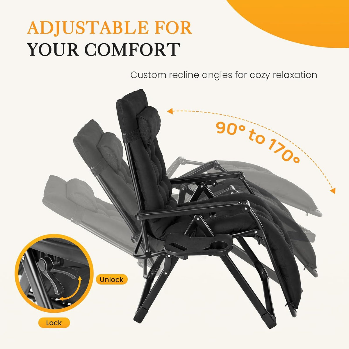 Luxury Zero Gravity Outdoor Recliner