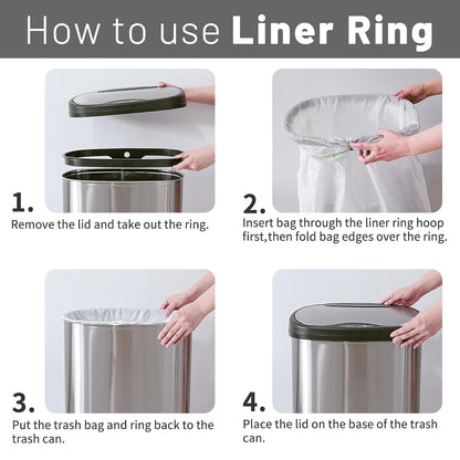 Voltara™ 13-Gallon Luxury Touchless Kitchen Trash Bin