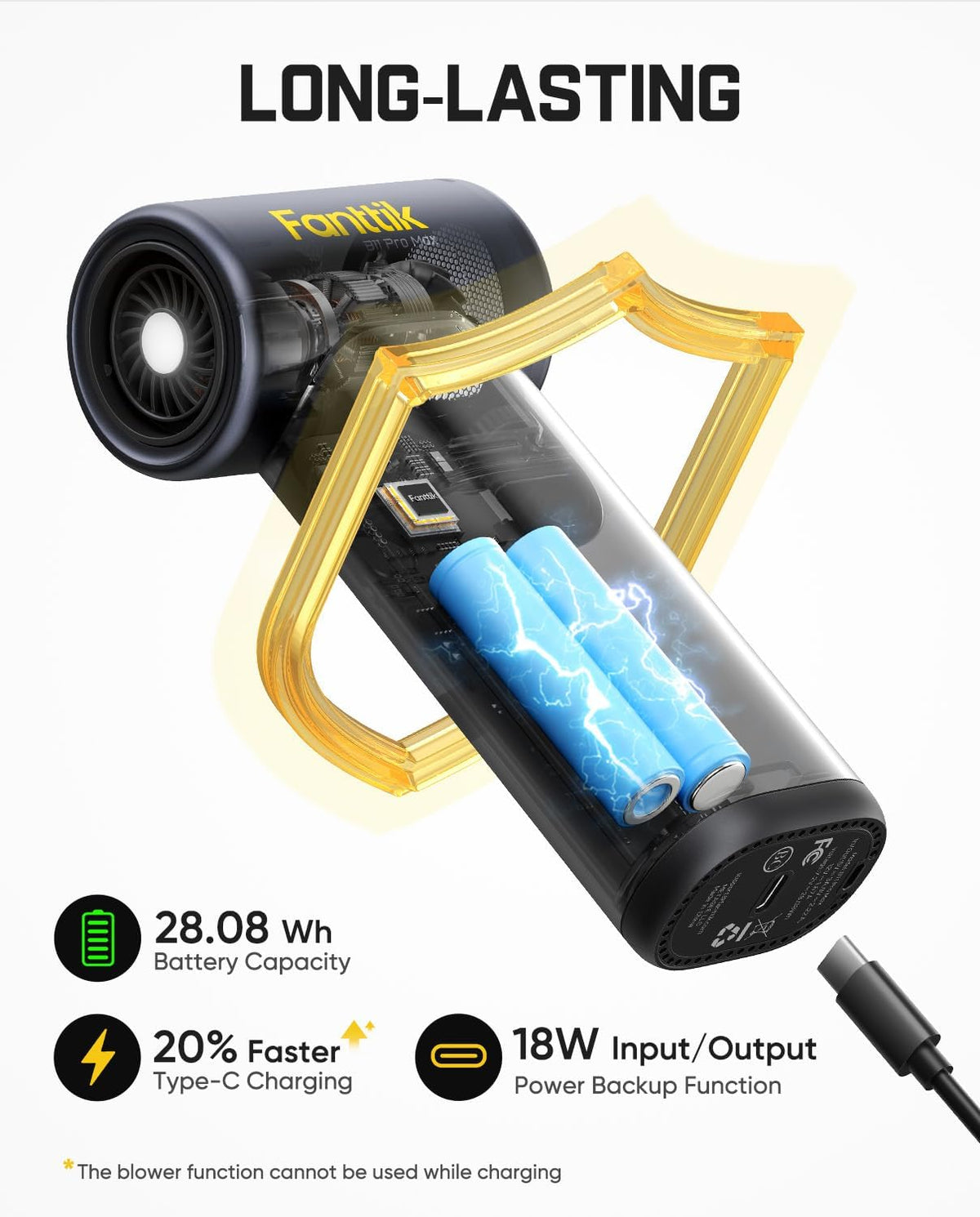 Fanttik B11 Pro Max Electric Air Duster with Powerbank Function