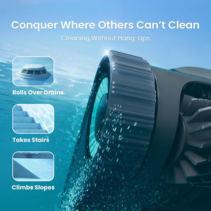 (2026 Upgrade) Aiper Scuba S1 Robotic Pool Cleaner, Weekly Custom Cleaning Plan, 270 Min Runtime, Over-the-Waterline Scrubbing, Smarter Navigation with 11 High-Precision Sensors, App Support
