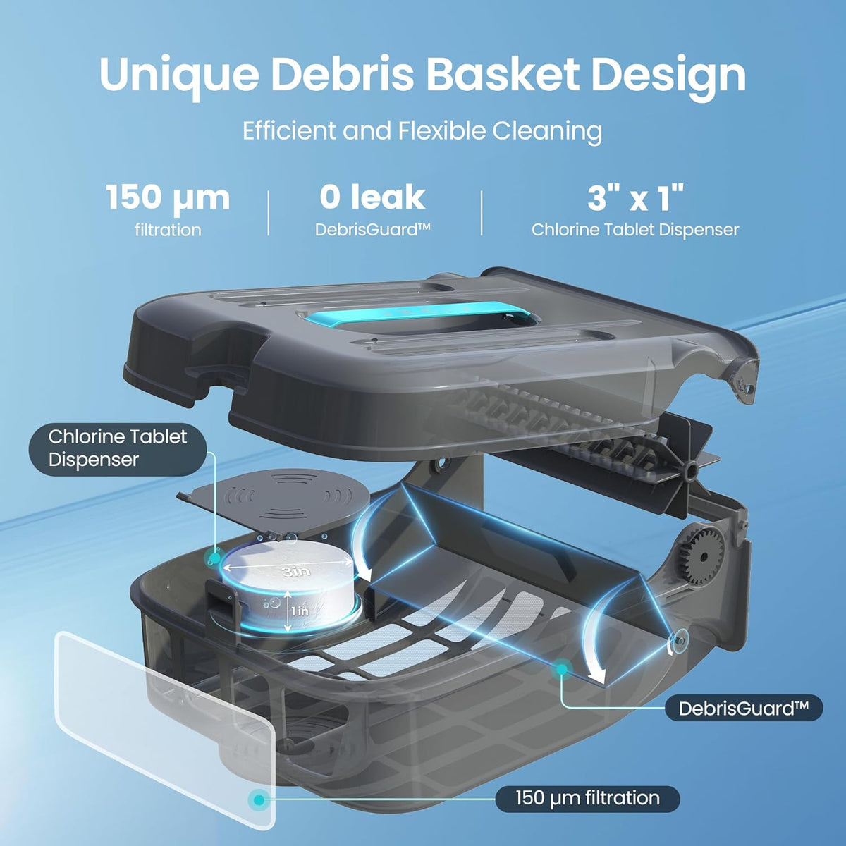 AIPER EcoSurfer S2 Solar Powered Pool Surface Skimmer Robot with APP Support, 24/7 Continuous Cleaning, Dual Charging Modes, Smart Obstacle Avoidance, 150-um Filtration, OTA Upgrade, Gray