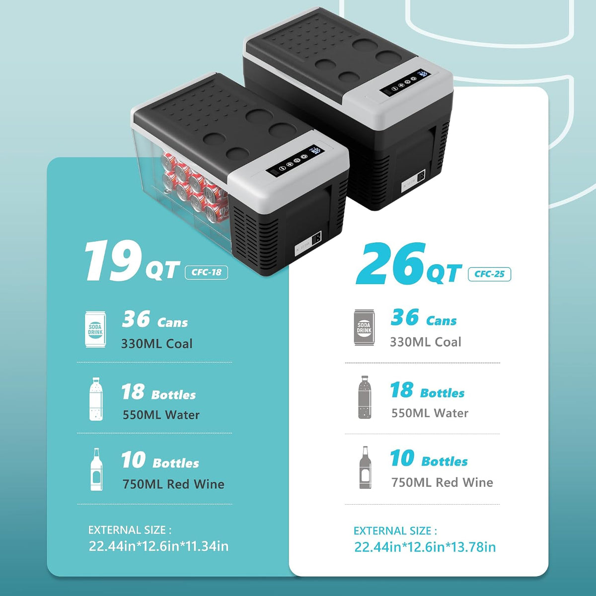 Voltara™ Smart Portable Refrigerator K1 Pro