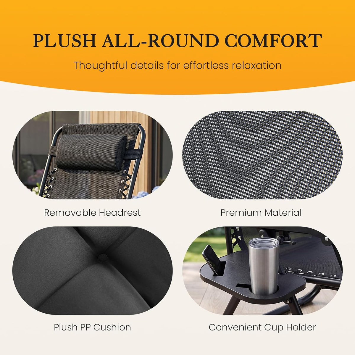 Luxury Zero Gravity Outdoor Recliner