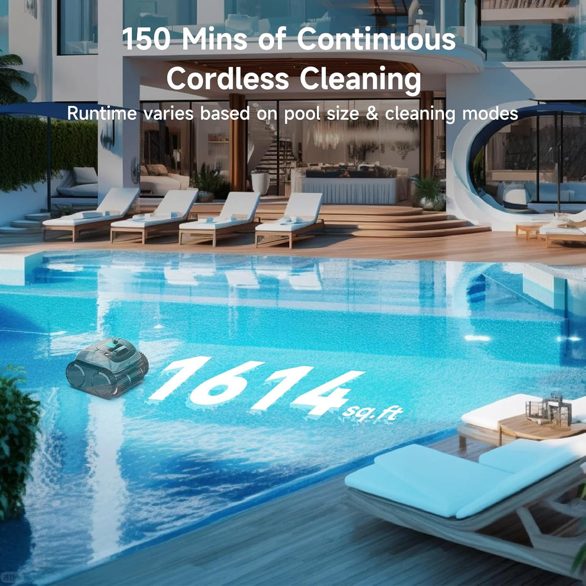 WYBOT C1 Cordless Robotic Pool Vacuum for Inground Pools