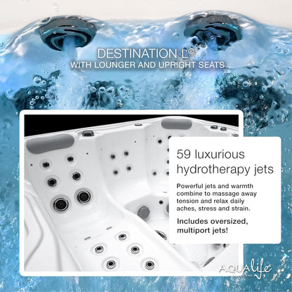 AquaLife™ Smart 59-Jet Hot Tub (Ambient lighting & Bluetooth Stereo System)