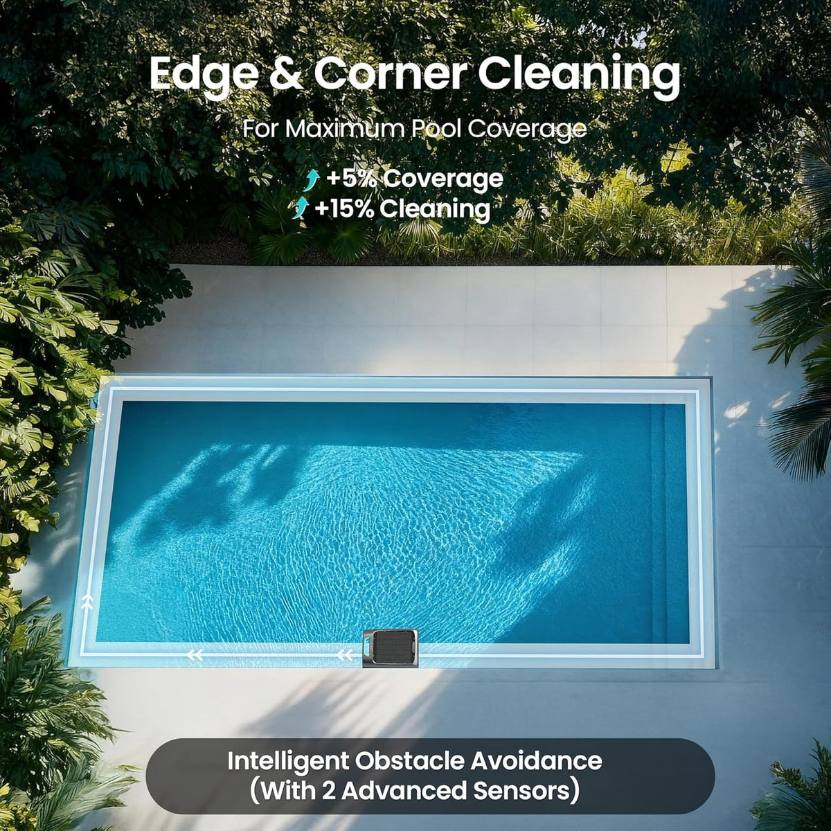 AIPER EcoSurfer S2 Solar Powered Pool Surface Skimmer Robot with APP Support, 24/7 Continuous Cleaning, Dual Charging Modes, Smart Obstacle Avoidance, 150-um Filtration, OTA Upgrade, Gray