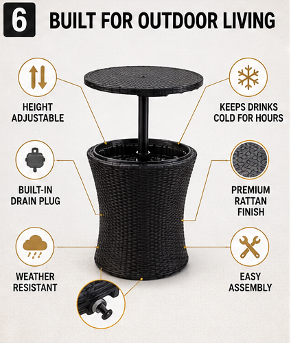 Voltara™  3-1 Cooler Bar Table