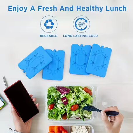 3PCs Portable Ice Pack Reusable Freezer Ice Cooling Pack Long-lasting Cooling Water Fill Box